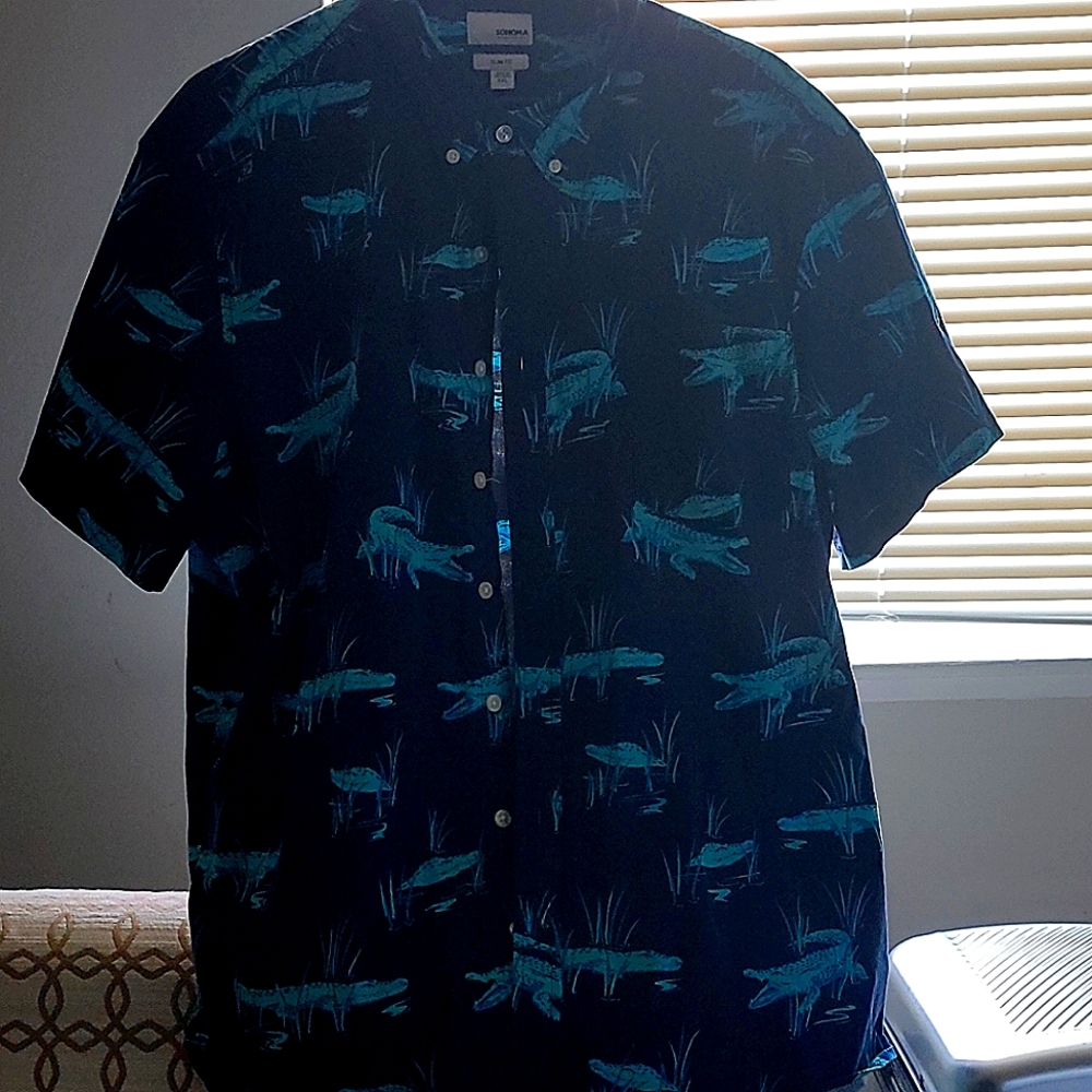 Mens slim fit cool casual shirt